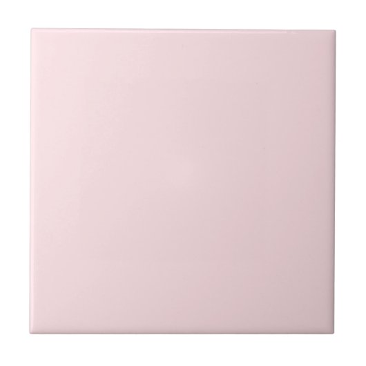 Misty Rose Light Baby Pink Solid Color Background Fliese (Vorderseite)
