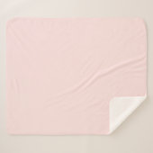 Misty Rose Sherpa Blanket für ultimativen Komfort Sherpadecke (Vorderseite (Horizontal))
