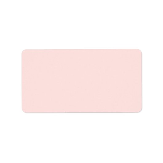 Misty Rose Solid Color Adressaufkleber (Vorne)