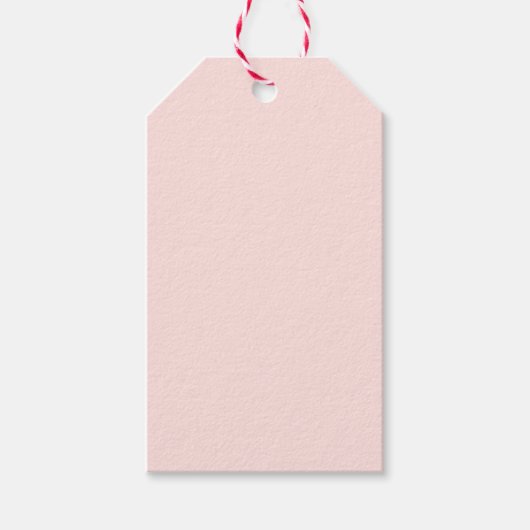 Misty Rose Solid Color Geschenkanhänger (Vorderseite)