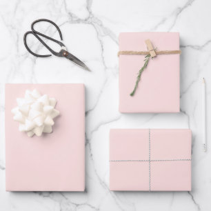 Misty Rose Solid Color Geschenkpapier Set