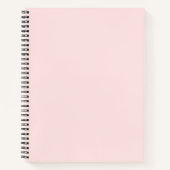 Misty Rose Spiral Notebook Notizblock (Vorderseite)