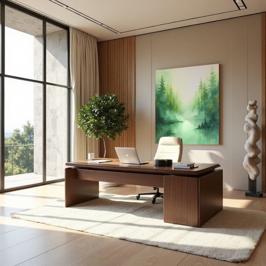 Misty Sage Abstrakt - Bio modern Leinwanddruck