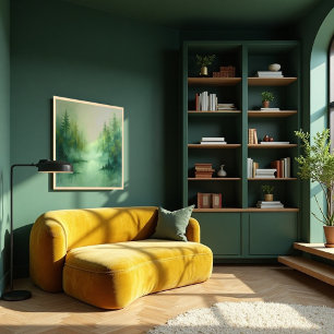 Misty Sage Abstrakt - Bio modern Poster