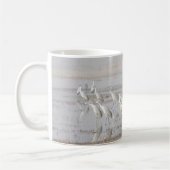Misty Sandhill Cranes Kaffeetasse (Links)