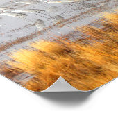 Misty Sandhill Cranes Poster (Ecke)