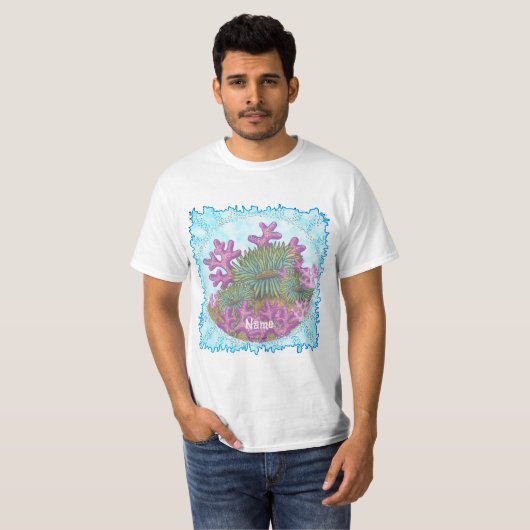 Misty Sea Coral seashells T-Shirt (Vorne ganz)