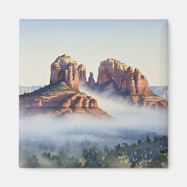 Misty Sedona Arizona Wandern neben dem Wasser Magnet