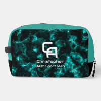 Misty Smoke Monogram Aqua