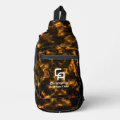 Misty Smoke Monogram Gold Crossbody Bag (Vorderseite)