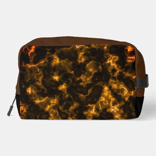 Misty Smoke Monogram Gold Waschbeutel (Rückseite)