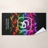 Misty Smoke Monogram Multicolors Badehandtuch (Badehandtuch)