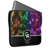 Misty Smoke Monogram Multicolors Laptopschutzhülle (Vorne Rechts)