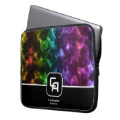 Misty Smoke Monogram Multicolors Laptopschutzhülle (Vorderseite Links)