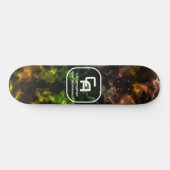 Misty Smoke Monogram Multicolors Skateboard (Horizontal)