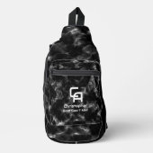 Misty Smoke Monogram Schwarz-weiß Crossbody Bag (Vorderseite)