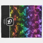 Misty Smoke Multicolors Fleece Blanket (Vorderseite (Horizontal))
