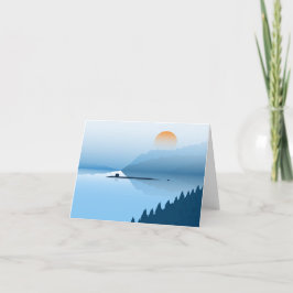 Misty Submarine - Faltkarte Dankeskarte