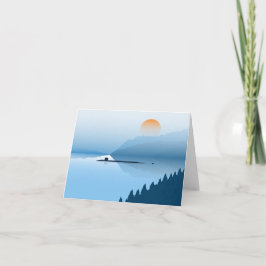 Misty Submarine - Faltkarte Dankeskarte