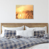 Misty Sunrise Leinwand Wrap (Insitu (Schlafzimmer))
