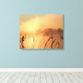 Misty Sunrise Leinwand Wrap (Insitu (Holzboden))