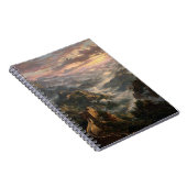 Misty Sunrise Over the Great Wall Notebook Notizblock (Rechte Seite)