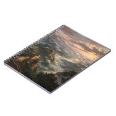 Misty Sunrise Over the Great Wall Notebook Notizblock (Linke Seite)