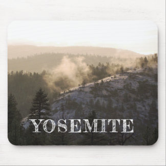Misty Sunset in Yosemite Mousepad