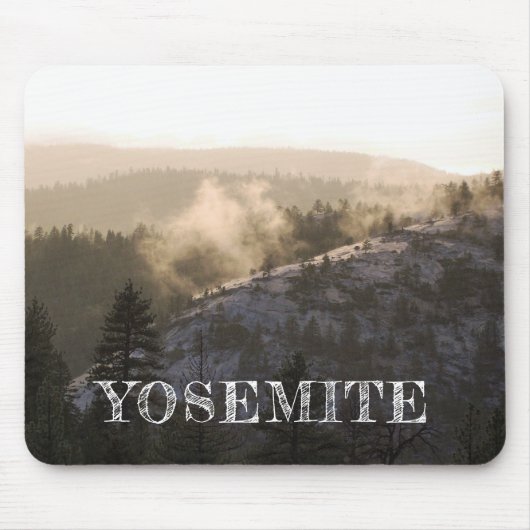 Misty Sunset in Yosemite Mousepad (Vorne)