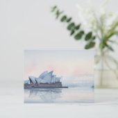 Misty Sydney Opera House Australia Postkarte (Stehend Vorderseite)