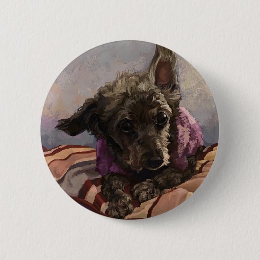 Misty the Poodle Button (Vorderseite)