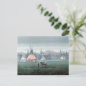 MISTY TIPI von SHARON SHARPE Postkarte (Stehend Vorderseite)