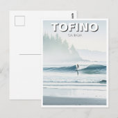 Misty Tofino Canada Surfer Travel Postkarte (Vorne/Hinten)
