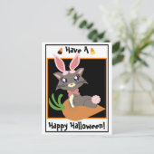 Misty Toon Kitty Bunny! Postkarte (Stehend Vorderseite)