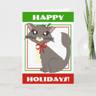 Misty Toon Kitty Holiday! Karte