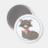 Misty Toon Kitty Magnet (Vorderseite/Rückseite)
