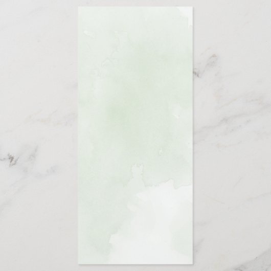 Misty-Tree Menükarte (Rückseite)