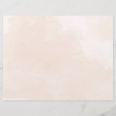 Misty tree Tri-Fold Hochzeitsprogramm (Rückseite)