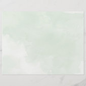 Misty tree Tri-Fold Hochzeitsprogramm (Rückseite)