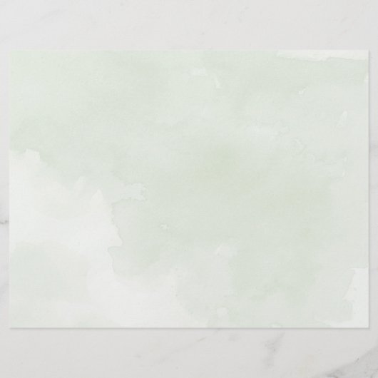 Misty tree Tri-Fold Hochzeitsprogramm (Rückseite)