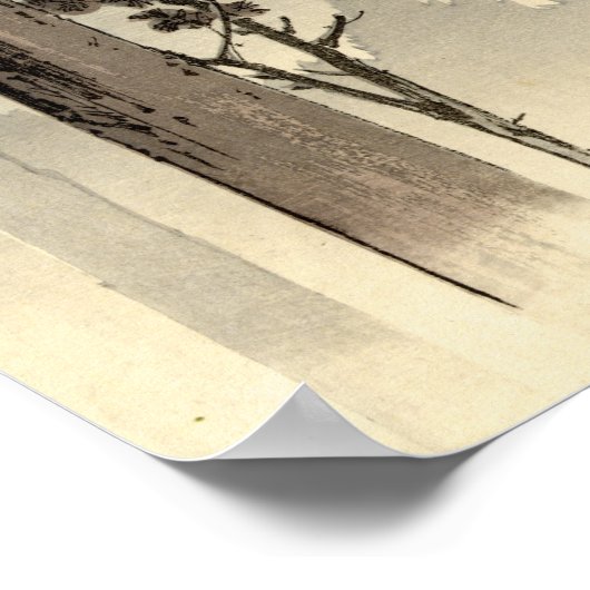 Misty Trees Poster (Ecke)