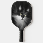 Misty Tuxedo Cat Pickleball Schläger (Rückseite)