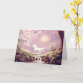 MISTY UNICORN by SHARON SHARPE Karte (Gelbe Blume)
