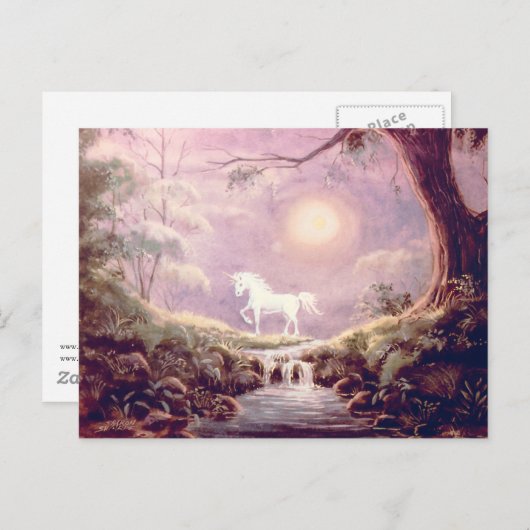 MISTY UNICORN by SHARON SHARPE Postkarte (Vorne/Hinten)