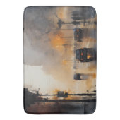 Misty Urban Abend Badematte (Vorderseite Vertikal)