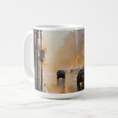 Misty Urban Abend Kaffeetasse (Vorderseite Links)