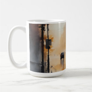 Misty Urban Abend Kaffeetasse