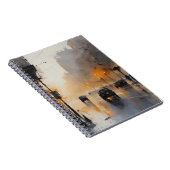 Misty Urban Abend Notizblock (Rechte Seite)