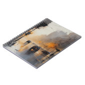 Misty Urban Abend Notizblock (Linke Seite)