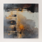 Misty Urban Abend Puzzle (Horizontal)